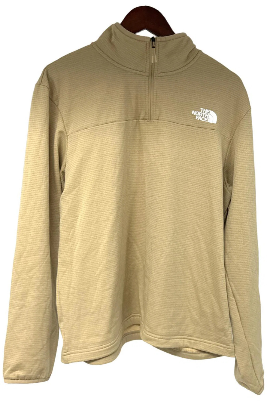 The North Face Men's Cedar Trail Grid Fleece 1/4 Zip Almond Butter - Big & Tall
